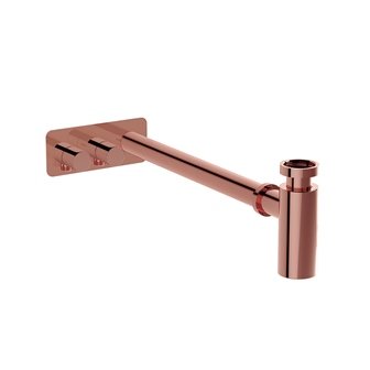 Vitra Origin Lavabo Sifon Seti Bakır (Asimetrik - Rozetli) A4515626-S